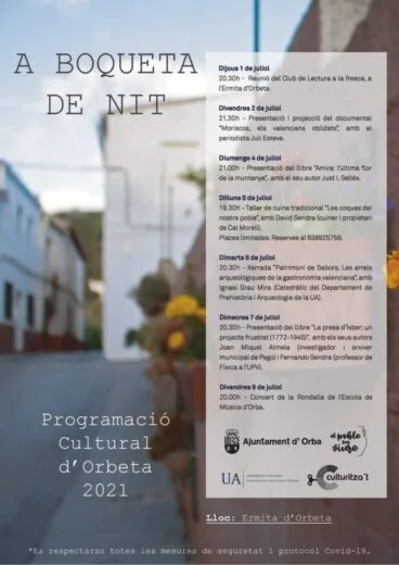 Programación Cultural Orbeta 2021