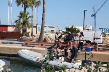 Rodaje de El Inmortal en Marina de Dénia