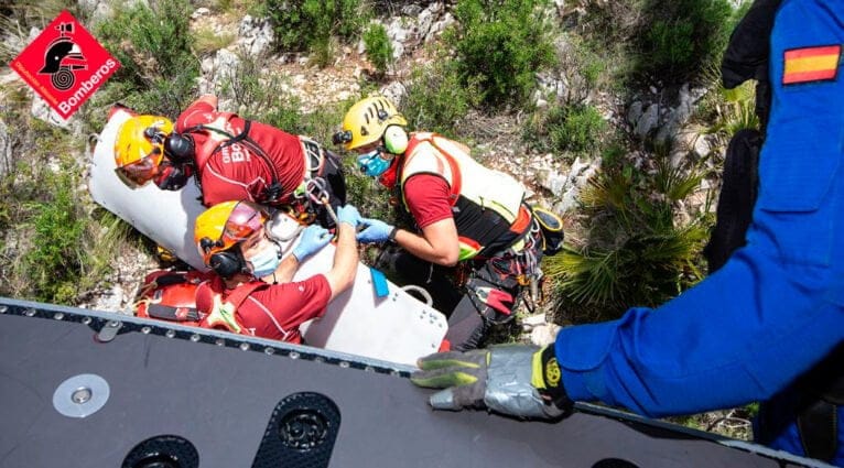 Senderista rescatado en el Forat de Bèrnia