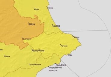 Alerta amarilla por altas temperaturas Marina Alta