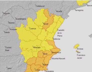 alerta naranja por lluvia y granizo