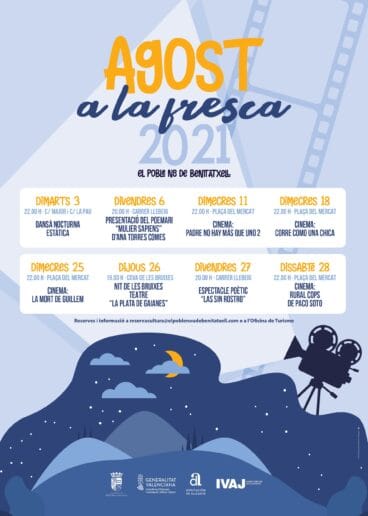 Cartell ‘Agost a la fresca 2021’