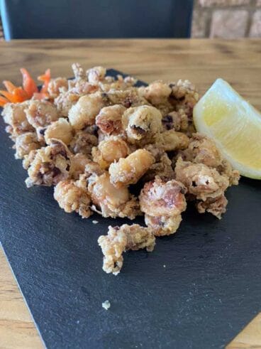 Comida mediterránea del mar en Calpe