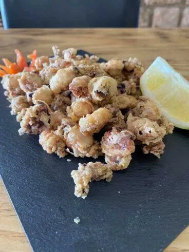 Comida mediterránea del mar en Calpe