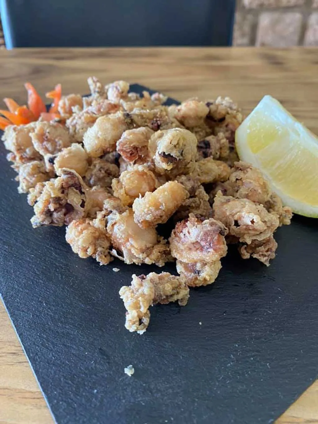 Comida mediterránea del mar en Calpe