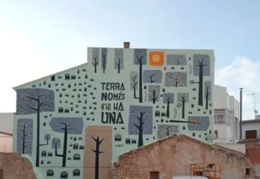 mural para sensibilizar del medioambiente en pedreguer