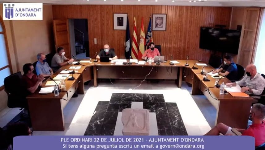 pleno julio ajuntament de ondara