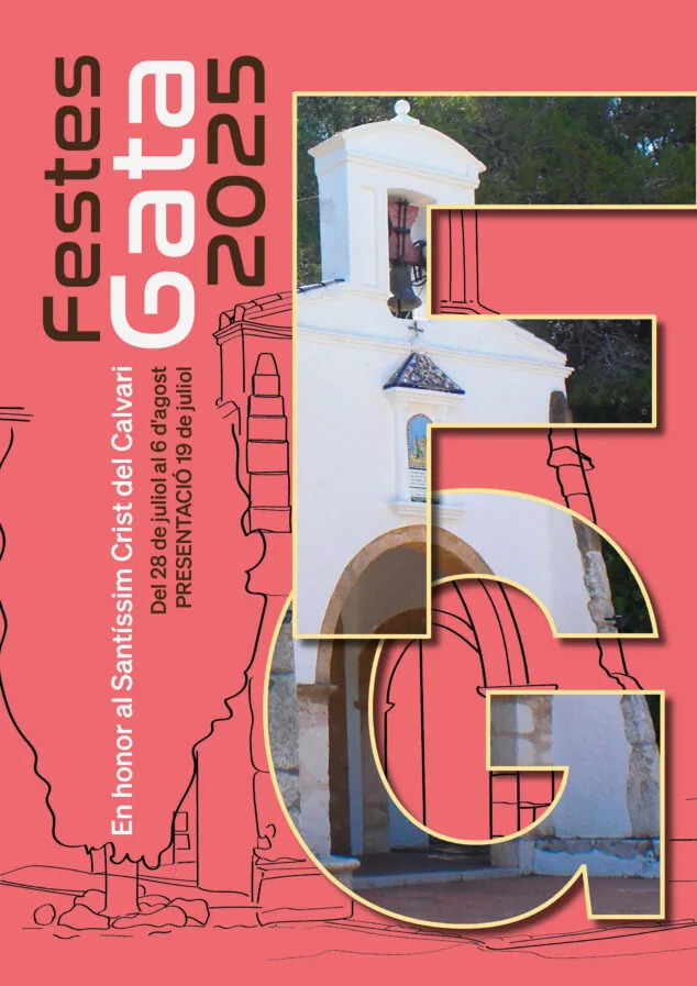 Programa de Fiestas Patronales de Gata de Gorgos Santíssim Crist del Calvari 2026 3 Imagen: Portada de las fiestas patronales de Gata de Gorgos de este año