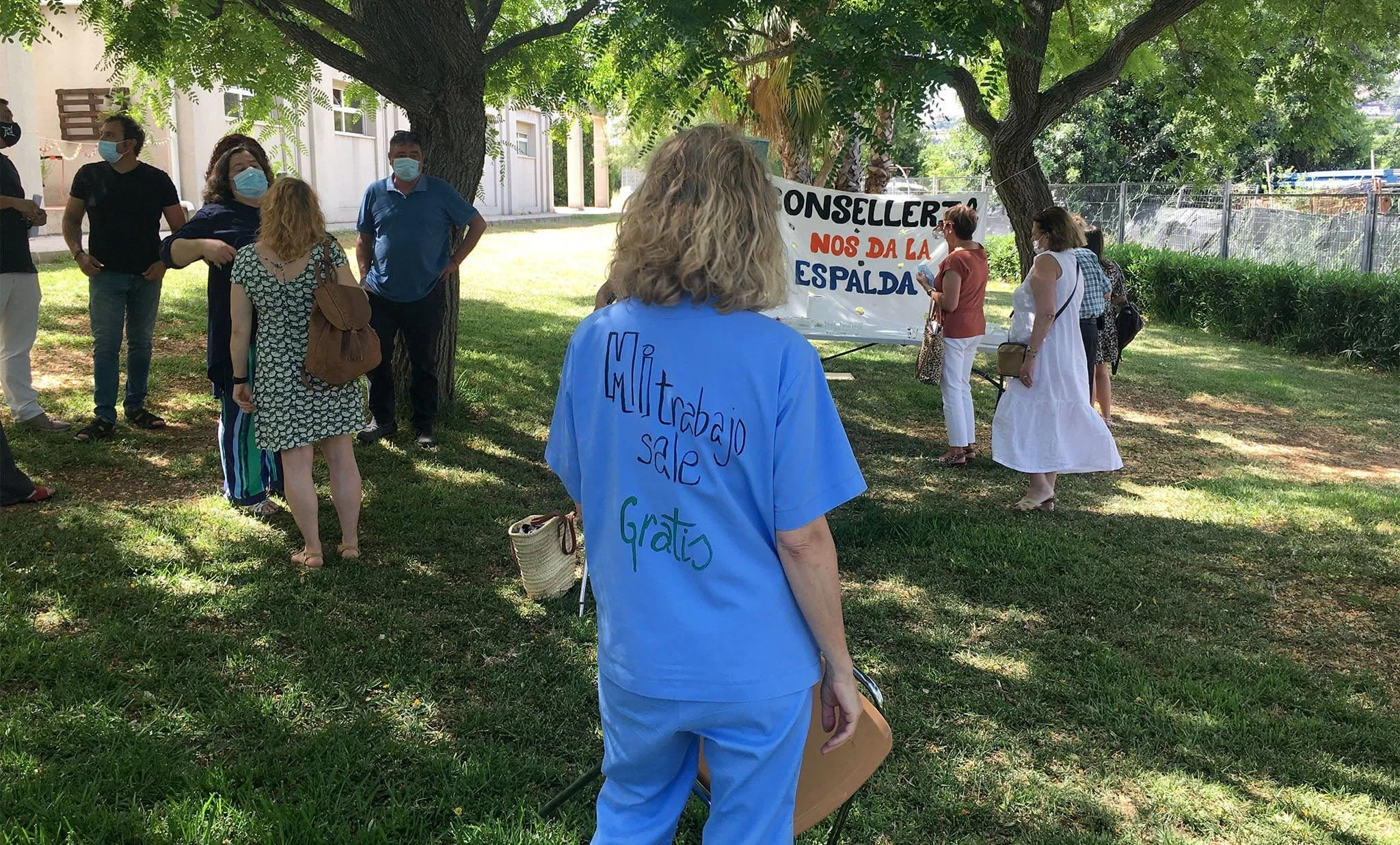 trabajadora del centro ocupacional de la