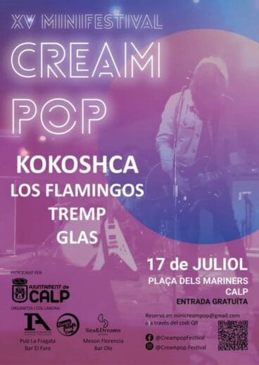 XV edición del minifestival ‘Cream Pop’ en Calp