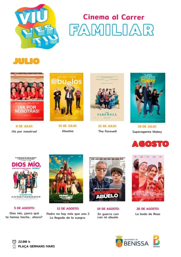 Cinema al carrer: Programación cine de verano en Benissa 1 Imagen: Cinema al Carrer Benissa 2021