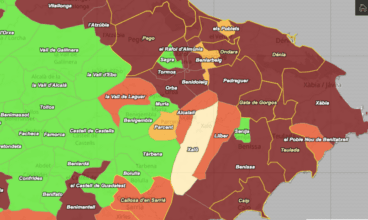 Incidencia acumulada Marina Alta 6 de agosto