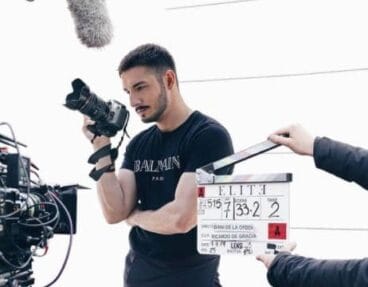 Jau Fornés rodando la serie Élite