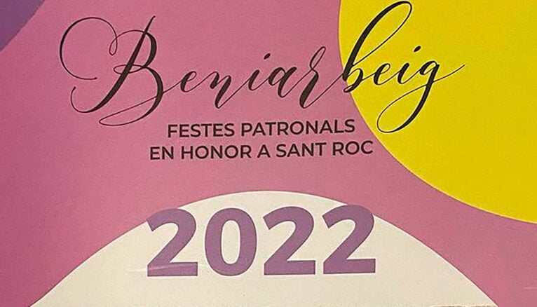 Portada de fiestas de Beniarbeig 2022