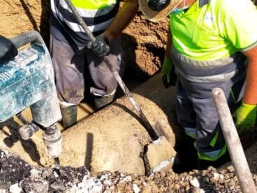 Rotura colectores aguas residuales Calp