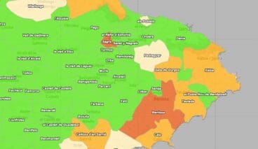 Incidencia acumulada La Marina Alta 21 de septiembre 2021