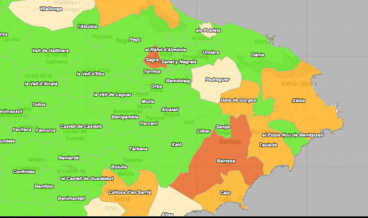 Incidencia acumulada Marina Alta 21 de septiembre 2021