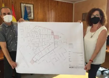 mapa de itinerarios seguros para ir a la escuela en ondara