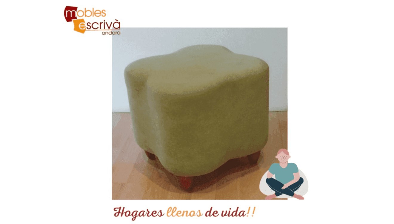 Muebles Escrivá sortea una banqueta puff en forma de trébol