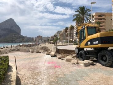 Obras Playa de la Fossa Calp