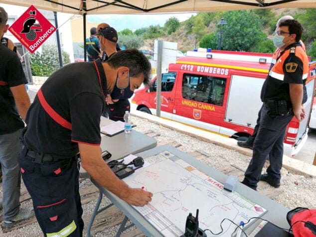 Imagen: Operativo de rescate en Pedreguer