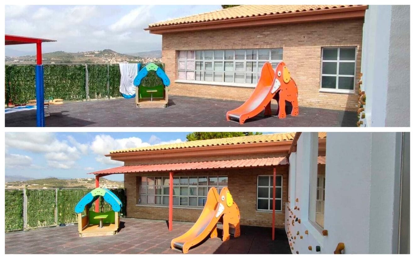 Pérgola Colegio Benitatxell