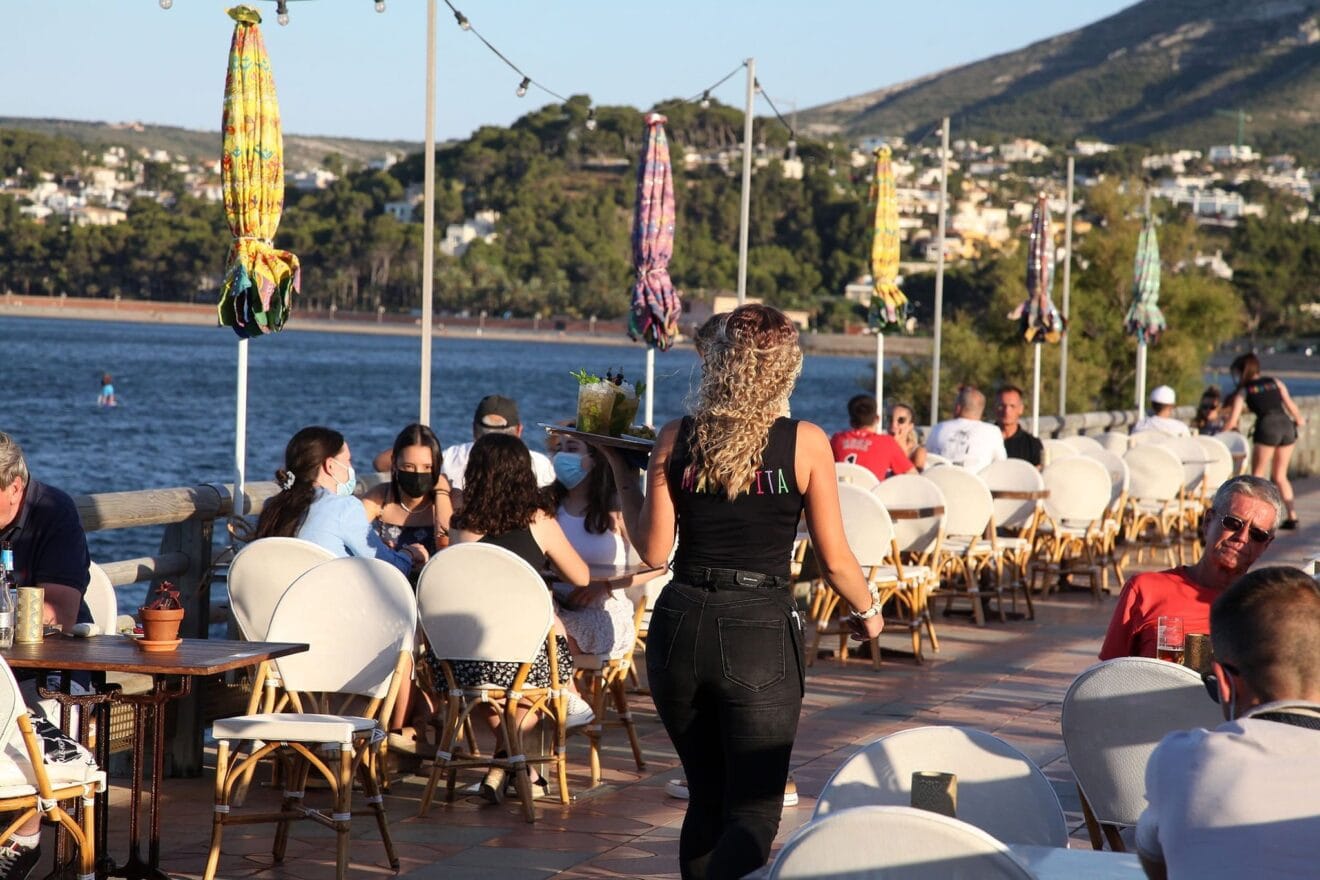 Terrazas llenas en Dénia verano 2021