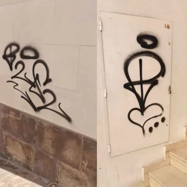 Imagen: Grafitis es distintas zonas de Calp