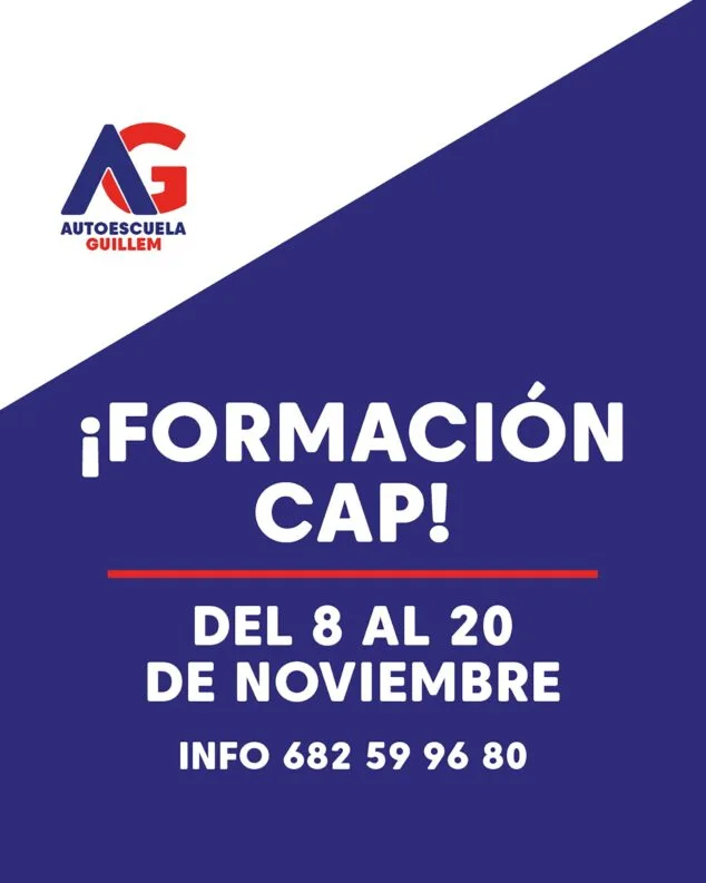 Imagen: Formación CAP en Autoescuela Guillem