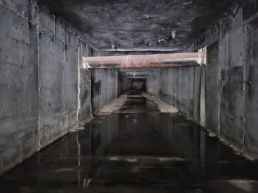 Interior de los túneles de Beniarbeig