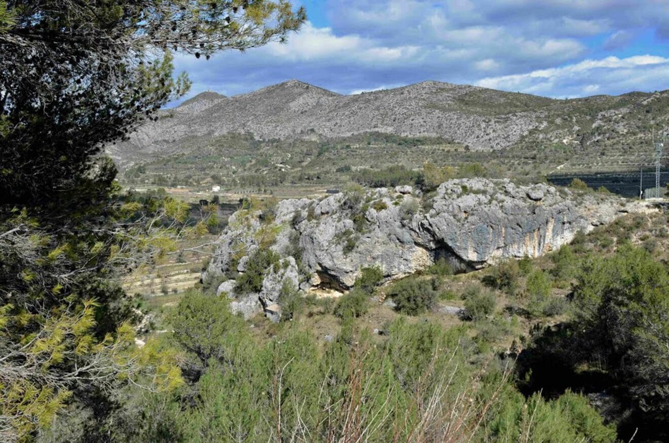 Situación de la Cova Fosca en la Vall d'Ebo. Fuente - mapio.net