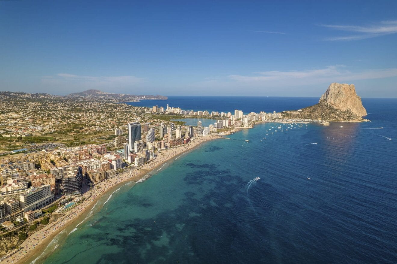 Vista aérea de Calp