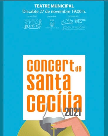 Cartel Concierto de Santa Cecilia en Pego