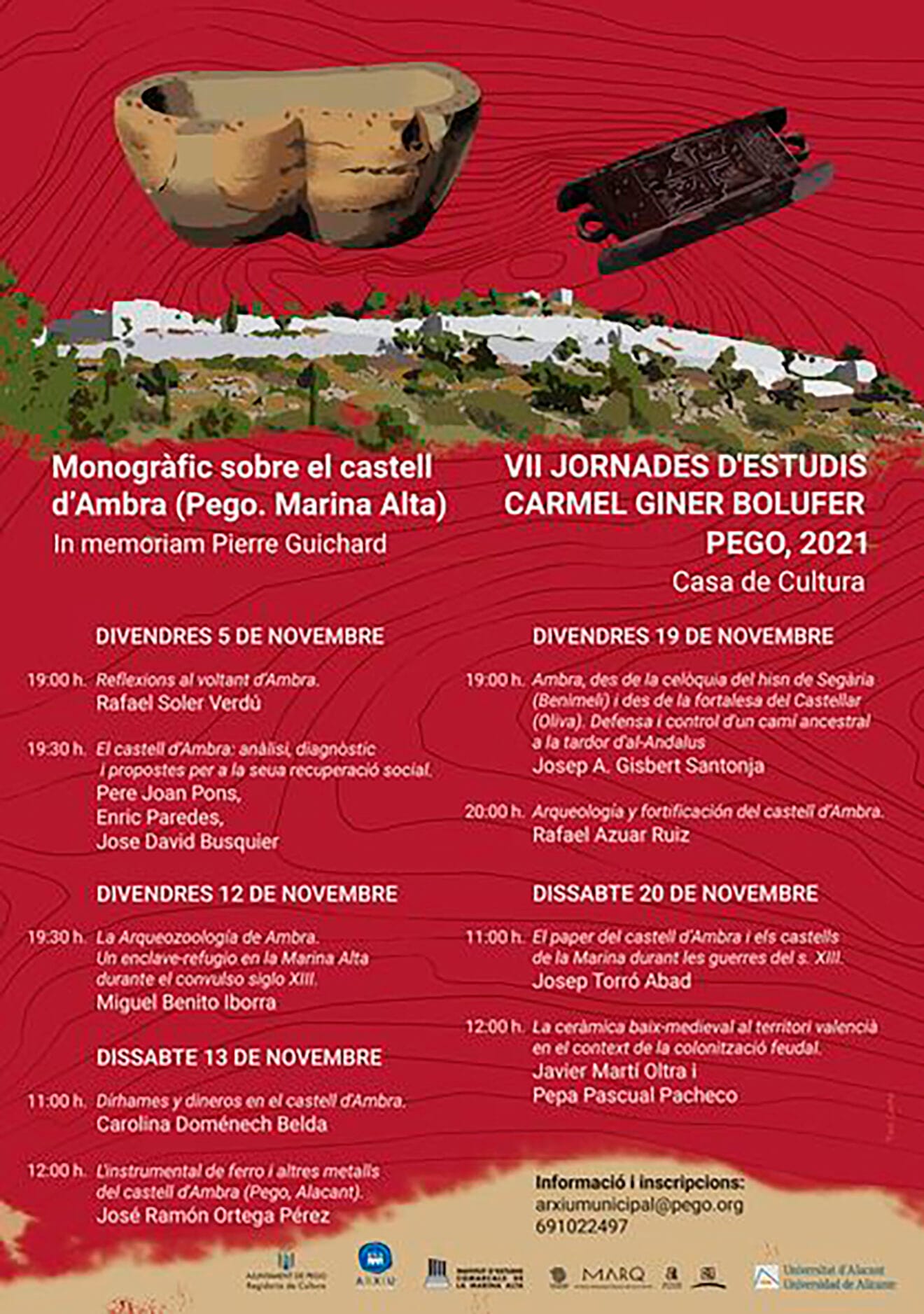 Cartel VII Jornades d'Estudis Carmel Giner Bolufer