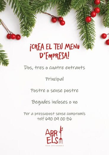 Crea tu menú de empresa en Arrels Racó Gastronòmic