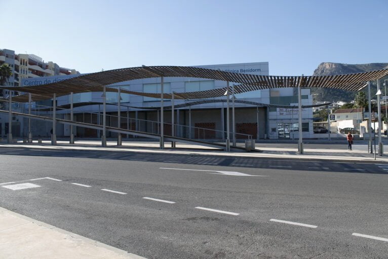 Estación de autobuses en Calp