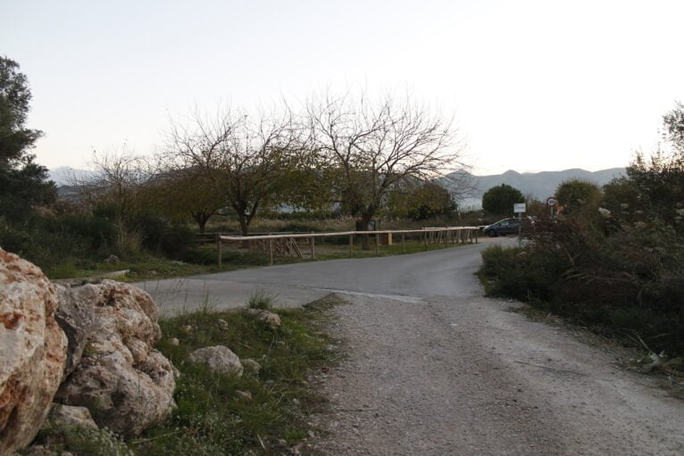 Final de la ruta de la Muntanyeta Verda en la Marjal