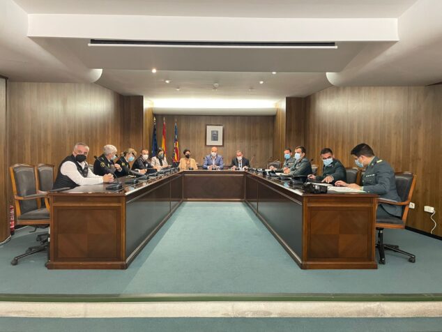 Imagen: Junta Local de Seguridad 2021 en el Ayuntamiento de Teulada Moraira