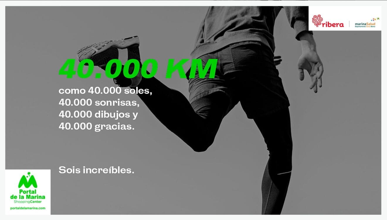 Reto Kilometros solidarios Portal de la Marina