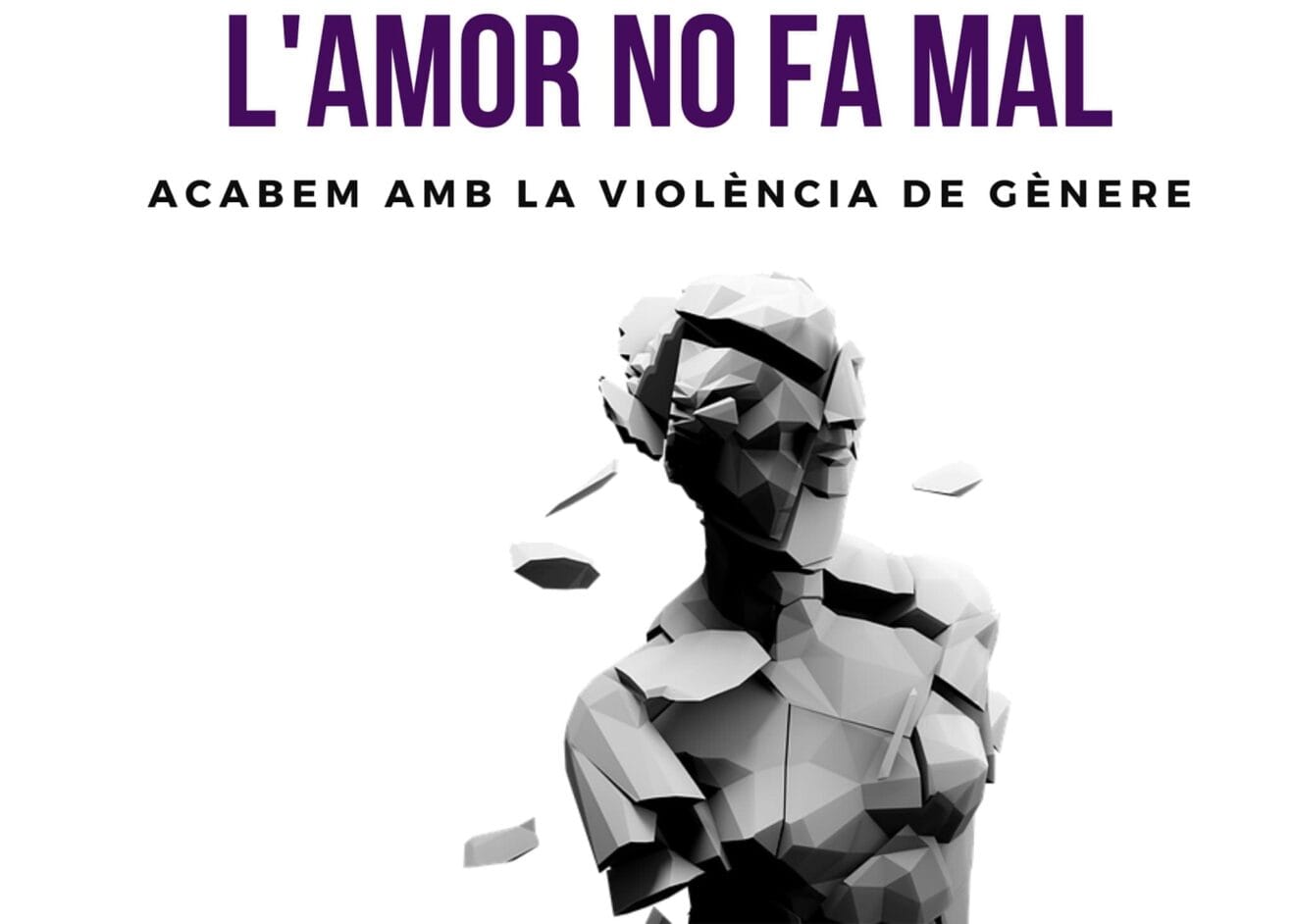 L'amor no fa mal, cartel del 25N en Teulada-Moraira