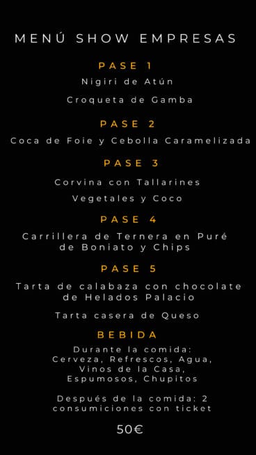 Menú de empresa por 50€ – Jaleo Pedreguer