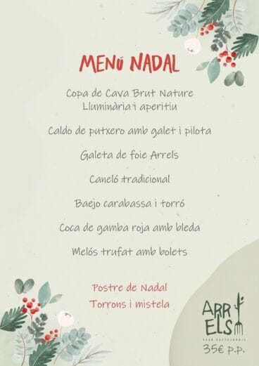 Menú de Navidad – Arrels