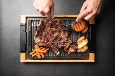 Carne de calidad a la brasa Manzo Restaurante