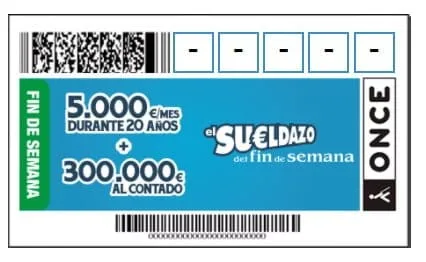 Imagen: Cupón de la ONCE