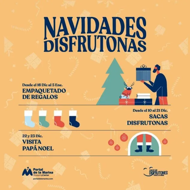 Un año más podrás divertirte con las Navidades Disfrutonas de Portal de la Marina 1 Imagen: Disfruta de las Navidades disfrutonas del Portal de la Marina