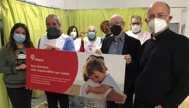 donativo del grupo ribera a caritas