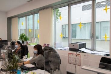 El Departamento de Admisión – ganador de la mejor decoración navideña