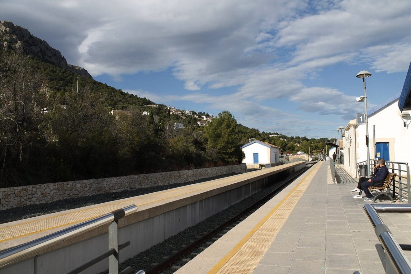 Estación de tren en Calp