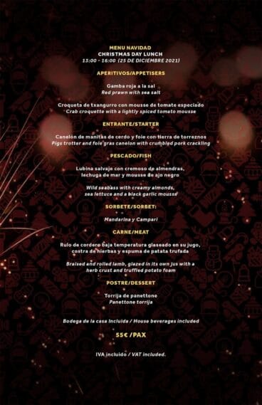 Menú de Navidad en Hotel Dénia Marriott La Sella Golf Resort & Spa