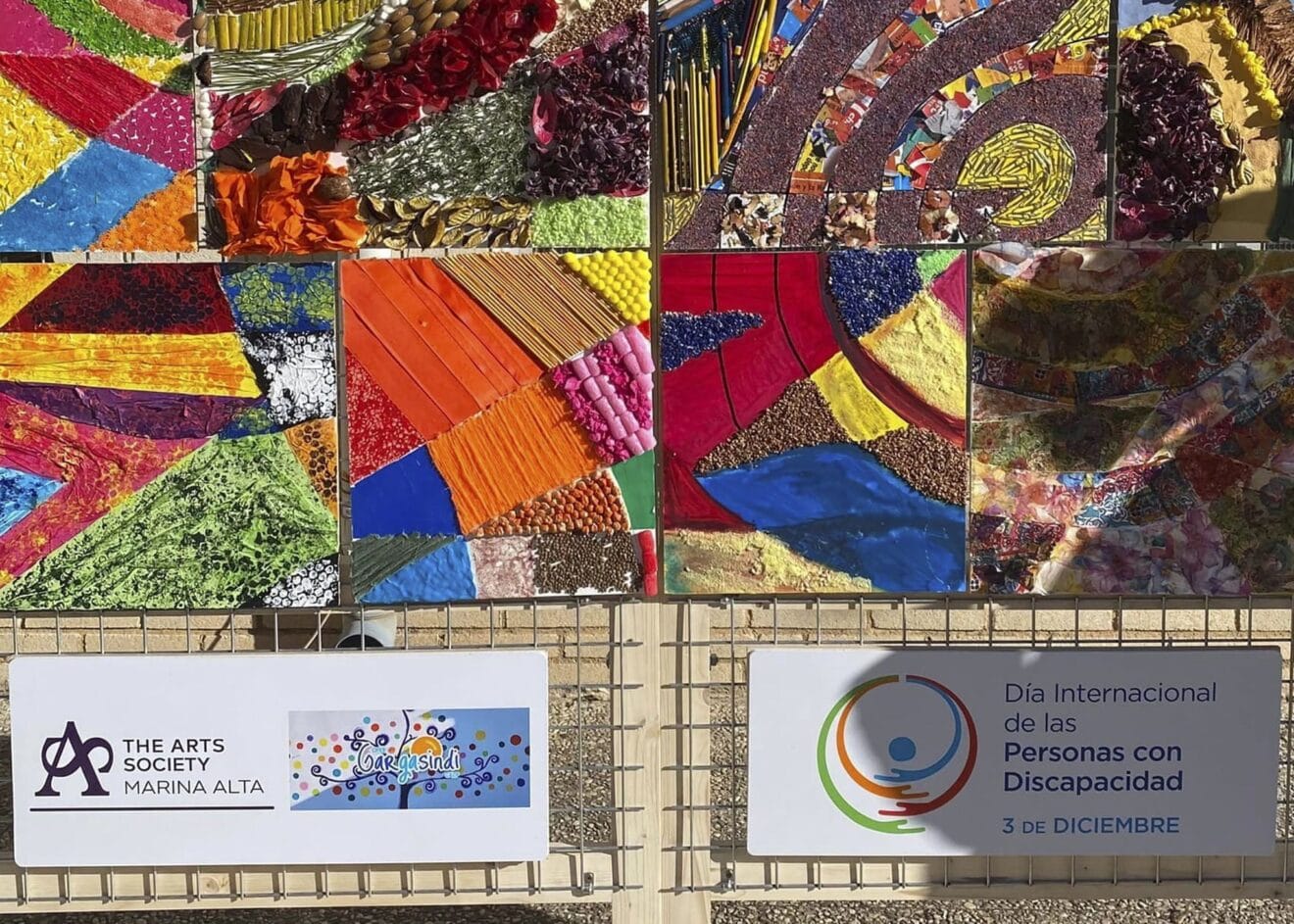 Parte del collage elaborado por el alumnado del CEE Gargasindi